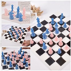 7Pcs 7 Styles DIY Chess Pieces Silicone Molds&nbsp;DIY-CJ0003-25