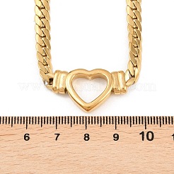 Ion Plating(IP) Flat Cuban Link Chunky Chain Necklace&nbsp;NJEW-Q335-13G