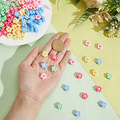 250Pcs 5 Colors Opaque Acrylic Beads&nbsp;OACR-PH0004-71