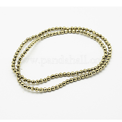 Round Non-magnetic Synthetic Hematite Beads Strands&nbsp;LS-G-D617-3mm-27