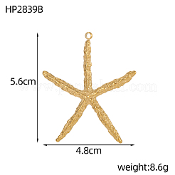 304 Stainless Steel Big Pendants&nbsp;STAS-OY008-29G