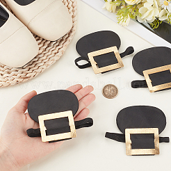 2 Pairs PU Leather Shoe Covers with Polyester Elastic Strap&nbsp;AJEW-CY0002-59
