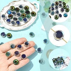 40Pcs 4 Colors Glass Beads&nbsp;GLAA-YW0005-44