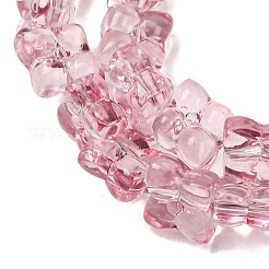 Transparent Glass Beads Strands&nbsp;GL-CBAAE04-01