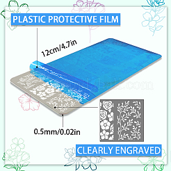 Stainless Steel DIY Nail Art Templates&nbsp;MRMJ-WH0098-011