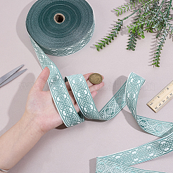 Vintage Jacquard Polyester Ribbon&nbsp;OCOR-WH0105-139A