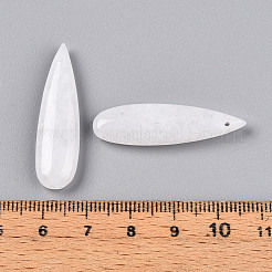 Natural White Jade Pendants&nbsp;G-N348-02D