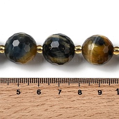 Natural Tiger Eye Beads Strands&nbsp;G-C249-A28-16mm