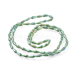 Electroplated Glass Beads Strands&nbsp;EGLA-L015-FR-B