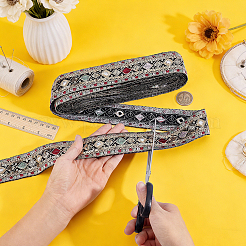 Ethnic Style Polyester Ribbon&nbsp;OCOR-WH0003-083B