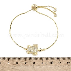 Ocean 304 Stainless Steel Micro Pave Cubic Zirconia Slider Bracelets&nbsp;BJEW-K291-06G