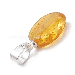 Gradient Color Natural Amber Pendants&nbsp;PALLOY-JF04930-01