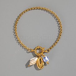 Ocean Style 304 Stainless Steel Charm Bracelets&nbsp;MV5180