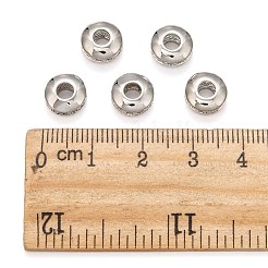 Brass Micro Pave Cubic Zirconia Beads&nbsp;LS-ZIRC-F001-121P