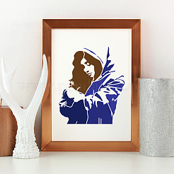 1Pc PET Hollow Out Drawing Painting Stencils&nbsp;DIY-FG0005-25A