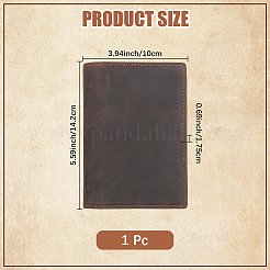 Rectangle Leather Travel Passport Wallet Cover&nbsp;AJEW-WH20096-54A