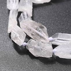 Rough Raw Natural Quartz Beads Strands&nbsp;G-G010-20