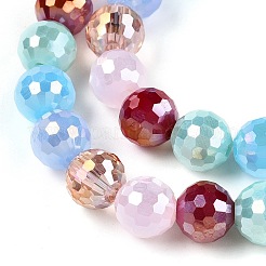 Electroplate Glass Bead Strands&nbsp;GLAA-Z006-01G