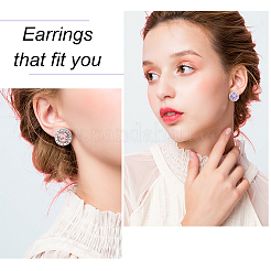 5 Pairs 5 Style Cubic Zirconia Diamond Stud Earrings&nbsp;EJEW-AN0004-30