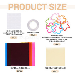 DIY Window Paint Art Suncatcher Wind Chimes Paper Crafts Kits for Kids&nbsp;DIY-TAC0017-004B