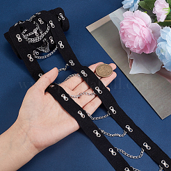 2 Yards Steel Riveted Hook & Eye Tape with Iron Chain&nbsp;FIND-BC0004-51