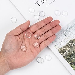 Transparent Glass Cabochons&nbsp;GGLA-R026-16mm