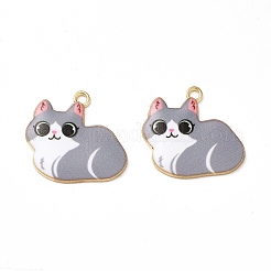 Alloy Enamel Pendants&nbsp;ENAM-M046-11G-B