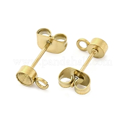 304 Stainless Steel Stud Earring Findings&nbsp;STAS-V003-10G-04