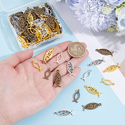 120Pcs 6 Styles Tibetan Style Alloy Pendants&nbsp;TIBE-HY0001-16