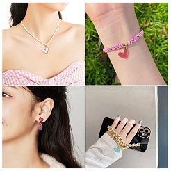 50Pcs Alloy Enamel Charms&nbsp;ENAM-YW0006-37