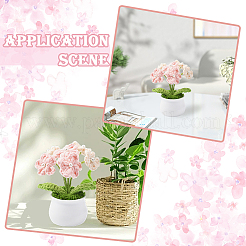 1Pc Hand Knitted Potted Plants Crochet Flower&nbsp;DJEW-SC0001-15E