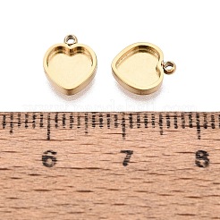 304 Stainless Steel Pendant Cabochon Component&nbsp;STAS-Q113-16G