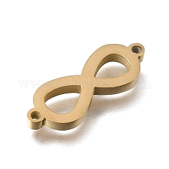 304 Stainless Steel Polishing Infinity Connector Charms&nbsp;STAS-E532-05G