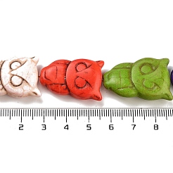 Owl Synthetic Turquoise Beads Strands&nbsp;TURQ-I010-28