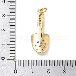 Brass Micro Pave Clear Cubic Zirconia Pendants&nbsp;KK-L268-008G