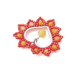 Seed Beads Beaded Charms&nbsp;PALLOY-MZ00271