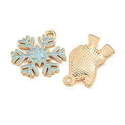 20Pcs Christmas Theme Alloy Enamel Pendants&nbsp;FIND-U010-10