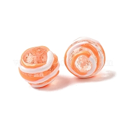 Handmade Gold Sand Enamel Lampwork Beads&nbsp;LAMP-B035-03F