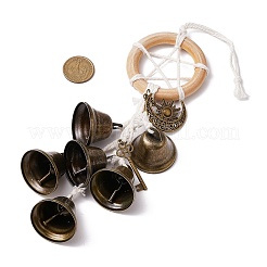 Iron Witch Bells for Door Knob for Protection&nbsp;HJEW-JM02207