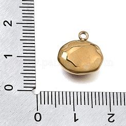 304 Stainless Steel Pave Cubic Zirconia Pendants&nbsp;CU-CBADCF0-05G-04