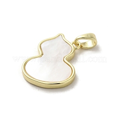 Brass Pave Shell Pendants&nbsp;KK-I708-14E-G