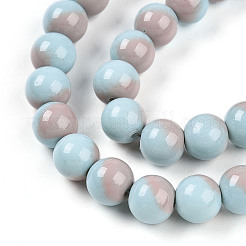 Baking Paint Glass Beads Strands&nbsp;DGLA-N012-8mm-06