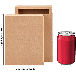 Kraft Paper Folding Box&nbsp;CON-WH0010-01K-C