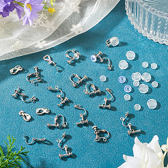 24Pcs 3 Styles 316 Stainless Steel Clip-on Earring Findings&nbsp;STAS-TA0006-31P