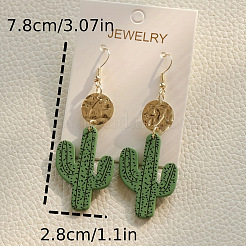 Alloy Acrylic Dangle Earrings&nbsp;FS-WG7F4A0-01
