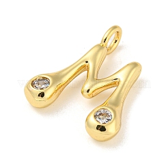Rack Plating Brass Micro Pave Cubic Zirconia Pendants&nbsp;KK-A200-24G-M