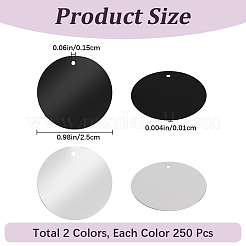 500Pcs 2 Colors Plastic Paillette/Sequins Pendants&nbsp;AJEW-GF0014-28B