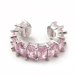 Cubic Zirconia Tennis Cuff Earrings&nbsp;EJEW-K093-09P-04