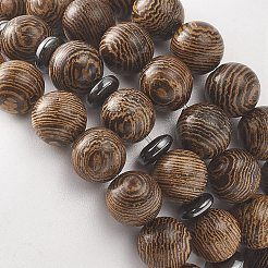 4Pcs 4 Style Natural Wenge Wood & Synthetic Hematite Beaded Stretch Bracelets Set for Women&nbsp;BJEW-JB09156