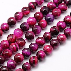 Natural Tiger Eye Beads Strands&nbsp;G-G544-8mm-M
